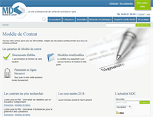 Tablet Screenshot of modele-contrat.com